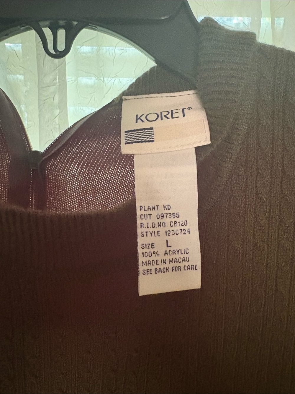 Koret Brown Women's Knit Top